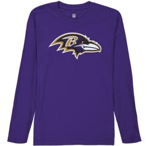 Baltimore Ravens Youth Purple Long Sleeve Shirt Size XL